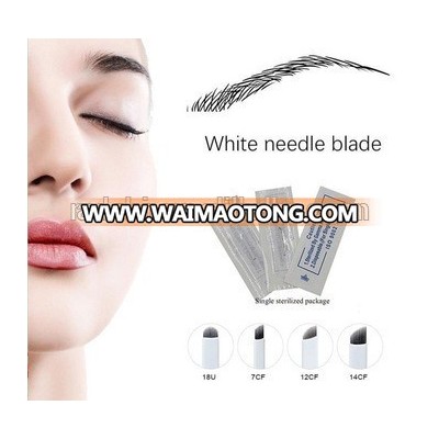 Permanent makeup supplies gamma rays sterilized disposable microblading needles